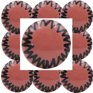 Möbelknöpfe Set 6-8-10 STK Rot Keramik Möbelknopf Pentagram Sonne Surya 33 - Bild 1 von 7