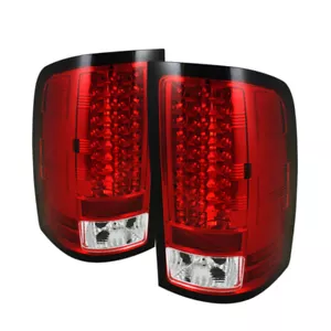 Luces traseras LED Spyder rojas transparentes para GMC Sierra 07-13 - Imagen 1 de 8