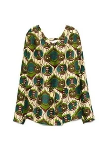 MARNI FOR H&M RARE RETRO BOHO PAISLEY ETHNIC SILK BLOUSE TOP UK 6 US 2 XS BNWT - Picture 1 of 10