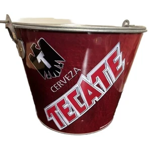 CUBO DE HIELO TECATE CON MANGO ABREBOTELLAS. Cubeta De Cerveza TKT - Imagen 1 de 7