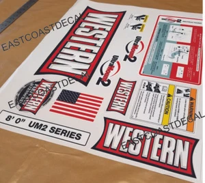 12 Western ULTRAMOUNT 2 Snow Plow Decal Replacement Blade kit 12 Piece WK-ULT-2 - Bild 1 von 3