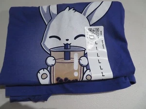 TeeTurtle Boba Hase lila 100 % superweich Ringspiel Baumwolle Größe L NEU - Bild 1 von 2