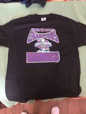 Vintage New Arizona Diamondbacks T-Shirt Mens  Large  MLB 2001 World Series NOS - Image 1 of 4