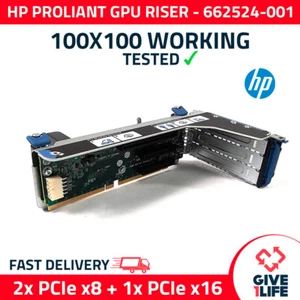 HPE PROLIANT RISER DE TARJETAS CON 3 RANURAS PCIe - 662524-001 - Picture 1 of 10