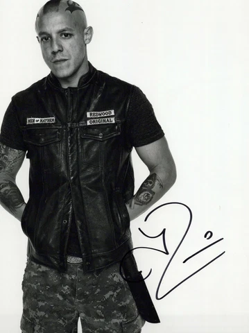 THEO ROSSI  signed Autograph 20x25 cm "Sons of Anarchy" In Person Cover