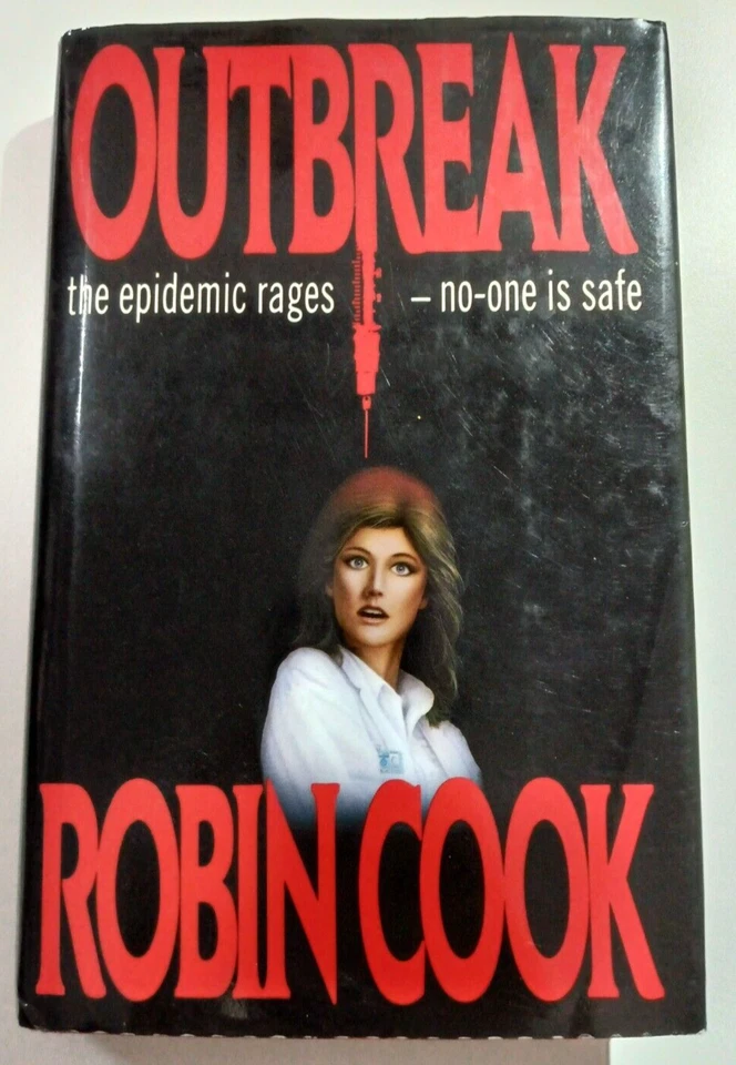 Outbreak Robin Cook Hardcover Book 1987 Vintage - Image 1 of 4