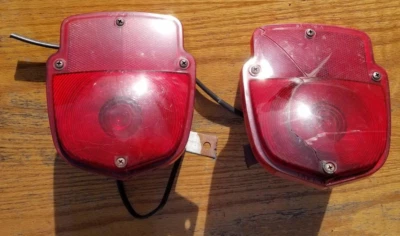 Tail Light Assemblies 1948 1949 1950 48 49 50 Ford Truck pickup F1 F2 F3 F4 - Image 1 of 4