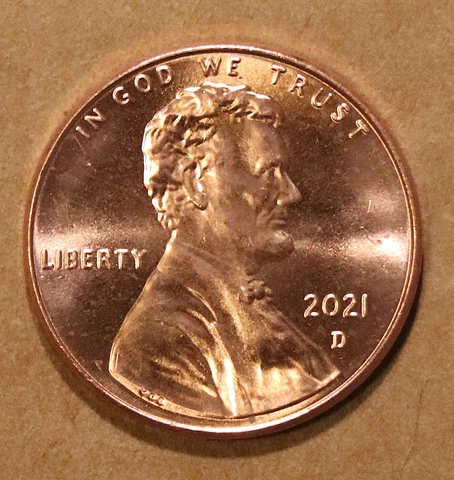 2021 D Lincoln Shield cents  BU Cover