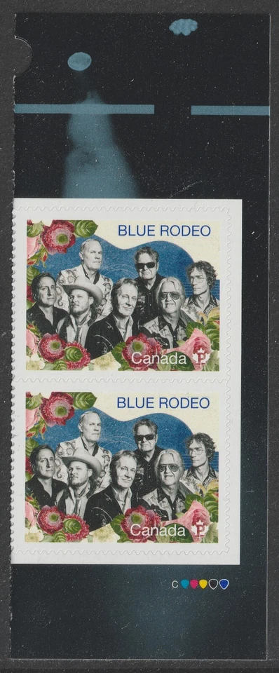 Canada 3492 Blue Rodeo P vert plate pair MNH 2025 - Image 1 of 1