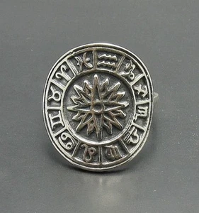 Sterling Silver Ring Hallmarked Solid 925 Zodiac Perfect Quality Empress - Picture 1 of 6