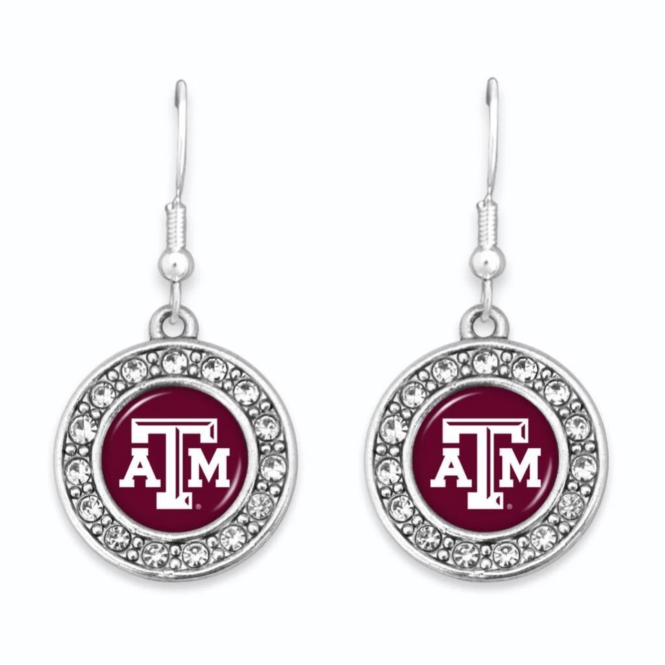 Texas A&M Aggies Abby Girl Earrings Jewelry Gift Licensed TAMU - Image 1 of 1