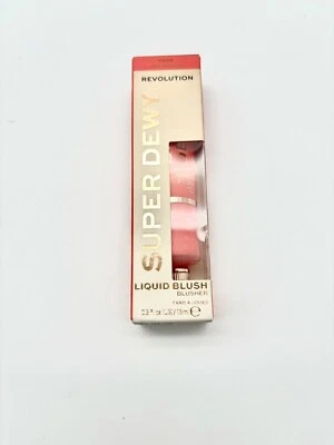Revolution Super Dewy Liquid Blush In Fake The Flush Coral Pink Full Size 0.5 Oz - Image 1 of 4