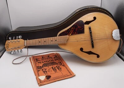 Near Mint 1970s/80s - Kay Blonde 8 String Mandolin Mand10 w/ Case - Image 1 of 4