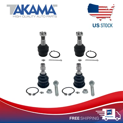 4 Pcs Front Lower+Upper Ball Joints Balljoint for 98-11 Ford Ranger Mazda B2300 - Image 1 of 4
