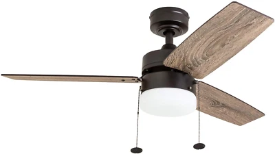 Reston, 42 Inch Modern Farmhouse LED Ceiling Fan with Light, Pull Chain, Dual Mo - Image 1 of 4