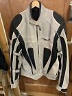 Nitro Racing Motorcycle Jacket Padded Breathable Men's L Gray / Black W Liner