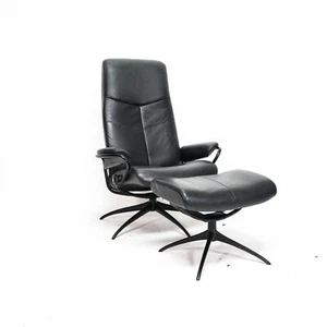 Ekornes Stressless Dublin High Back (M) mit Hocker Relaxsessel Fernseh Leder Sc - Bild 1 von 9