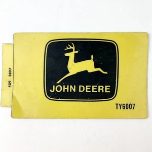 John Deere Equipment Label AE26996 Part 409 8897 4X6 Vintage OEM 1970s #2 - Picture 1 of 2