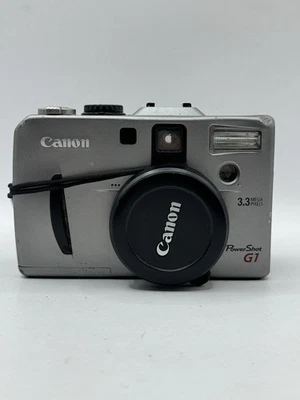 Canon PowerShot G1 3.3MP Flip Screen Digital Camera - Untested - No Charger. - Image 1 of 4