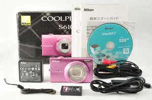 [Near MINT BOX] Nikon COOLPIX S6100 PINK Compact Digital Camera 20.0MP 7x Japan - Picture 1 of 12