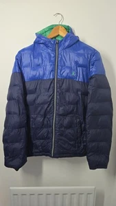 Polo Ralph Lauren Reversable Puffer Jacket Youth XL Blue Green - Picture 1 of 19