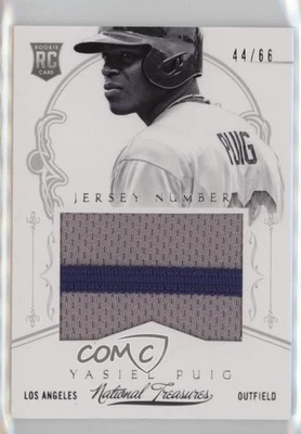 2013 Panini America's Pastime Jersey Number /66 Yasiel Puig #314 Rookie RC - Image 1 of 2