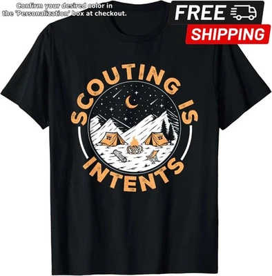 Camiseta Unisex Scouting Is Intents Scout Divertida Camping Regalo Foto 1 de 4