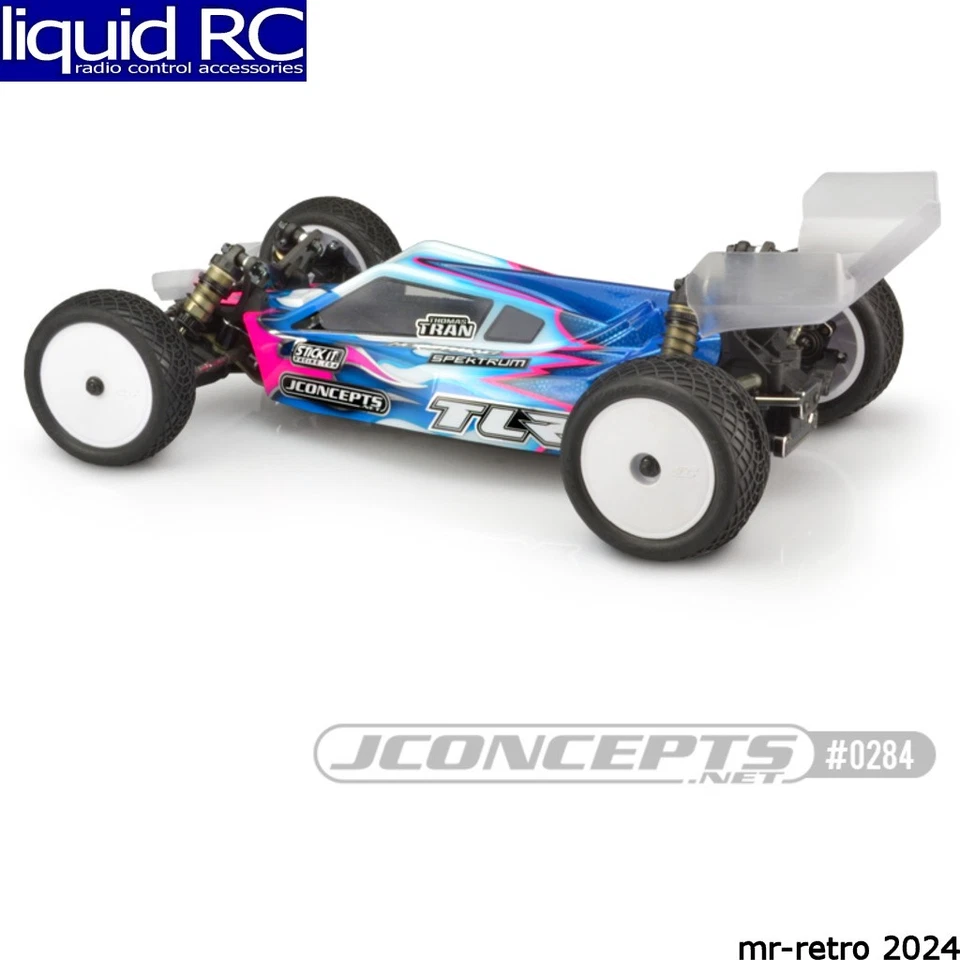 JConcepts 0284L Punisher 2 - TLR 22 5.0 Elite CLEAR body w/ S-Type wing:Lt Wght - Image 1 of 1