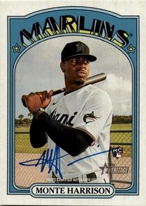 Autógrafos Topps Heritage 2021 #ROA-MH Monte Harrison Real One ¡Geniales!! - Imagen 1 de 2