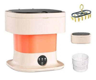 Portable 11L Mini Washing Machine Foldable Washer and Dryer Combo Camper Dorm RV - Image 1 of 4