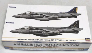 Kit Modelo Combo Hasegawa 1:72 AV-8B HARRIOR II VMA 513 y 214 00936 Caja Abierta USMC - Imagen 1 de 8