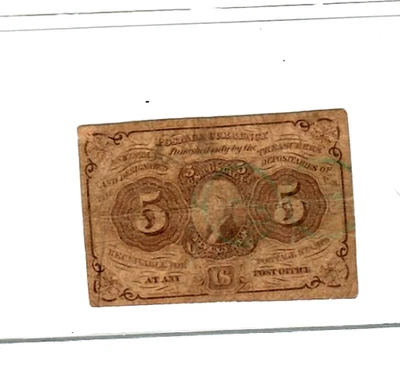 5 CENT "JEFFERSON FRACTIONAL" 1800S 5 CENT "JEFFERSON"   1800'S (5 CENT) NICE!! - Image 1 of 2