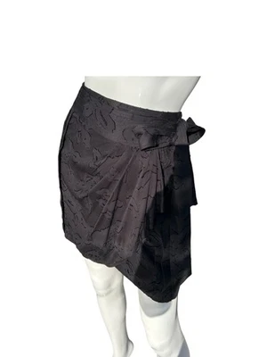 IRO Paris Gomery Wrap Skirt Black Textured XXS 32 Chloe The Young & The Restless - Image 1 of 4