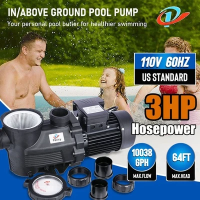 3HP In Ground Swimming Pool Pump Motor Strainer Generic can Replace For Hayward - Image 1 of 4