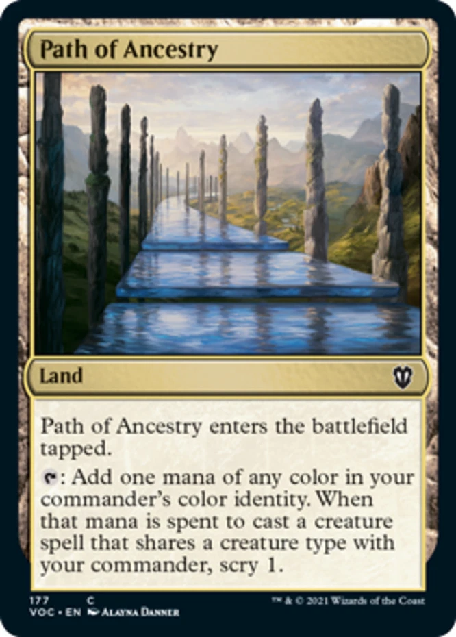 Path of Ancestry - Commander: Innistrad: Crimson Vow #177 MTG Magic The Gatherin - Image 1 of 1