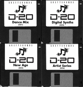 Roland D-20 / D20 4-Disk Set of synth patches - Loads Directly into your D-20 - Picture 1 of 1