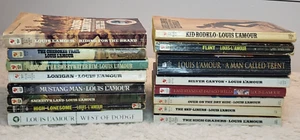 Lot of 16 Louis L’Amour Paperbacks Western Lamour flint sky-riders novels duster - Imagen 1 de 15