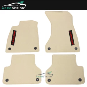 Fits 18-24 Audi RS5 S5 A5 Sportback Beige Floor Mats Carpet Nylon with Red SPORT - Picture 1 of 1