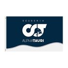 Scuderia Tauri Alpha Banner 3x5ft Koszulka Team Formula T-shirt 2022 F1 Czarna Honda