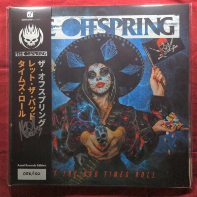 The Offspring Let The Bad Times Roll Assai Orange Vinyl LP x/150 Signed Noodles - Image 1 of 4