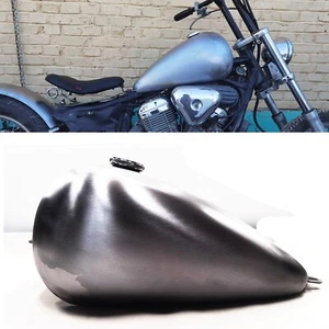 Tanque de combustible de gasolina plateado con tapa de aceite 12L para Honda Steed 400 600 sin pintar - Imagen 1 de 7