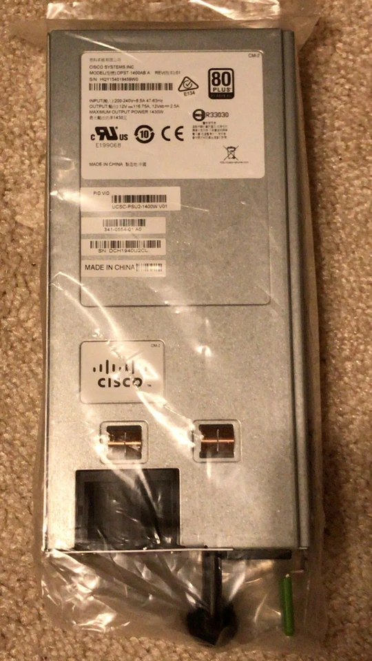 CISCO UCSC-PSU2-1400W UCS C-series 1400W AC Redundant PSU Power Supply - Image 1 of 1