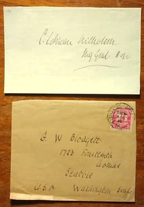 Major General Sir Cecil Lothian Nicholson (1865-1933) Signed & Inscribed Note - Picture 1 of 2