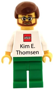 LEGO Mitarbeiter Figuren Employee Kim E. Thomsen business cards signature figs - Bild 1 von 5