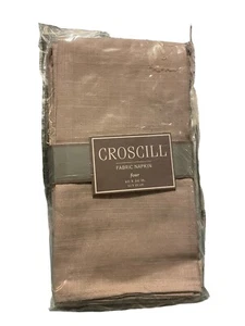 (4) Taupe Fabric Cloth Napkins By Croscill 20” X 20” Square - Picture 1 of 5
