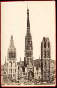 ROUEN, la CATHEDRALE- Photographie Format Cabinet - Picture 1 of 1