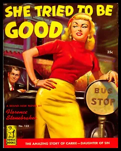 She Tried to Be Good Pulp Fiction Arte Póster Estampado en Lona Nevera Imán 6x8 Grande - Imagen 1 de 2
