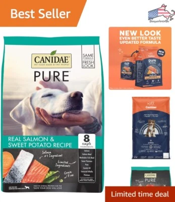 Receta de salmón y batata comida seca para perros adultos - bolsa de 4 lb Foto 1 de 4