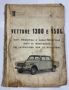 Main Data Manual - Fiat - Cars 1300 and 1500. 1961 - Picture 1 of 5
