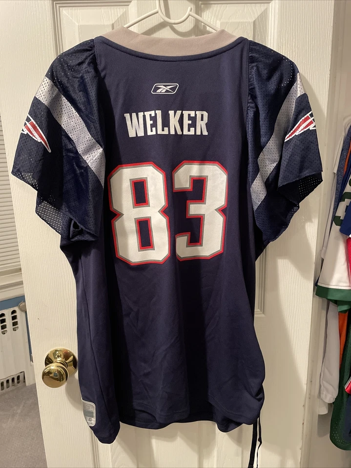 Camiseta deportiva azul para mujer Wes Welker New England Patriots NFL Team Apparel talla 2XL Foto 1 de 2